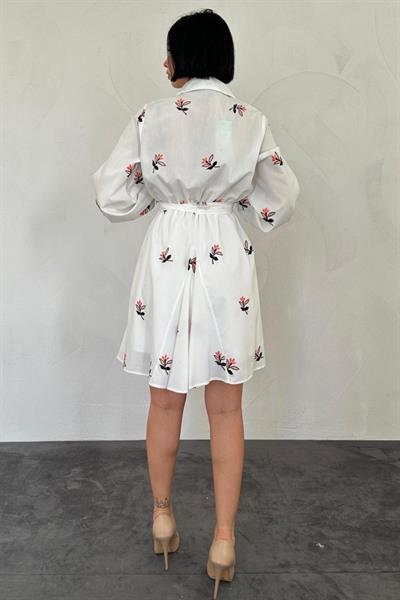 Oranj Brode Mendilli Elbise