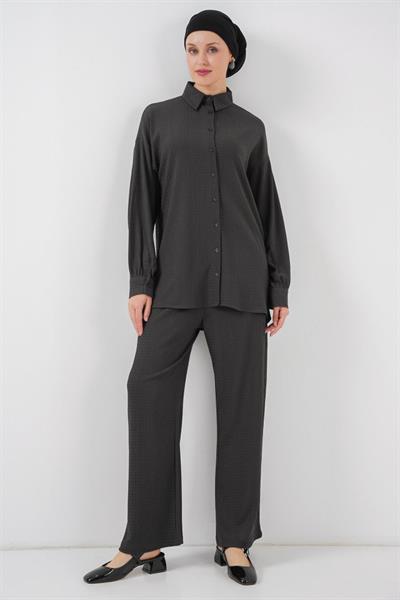 Örme Tesettür Alt Üst Takım 6711 - Antrasit