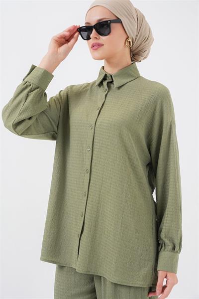 Örme Tesettür Alt Üst Takım 6711 - Çağla