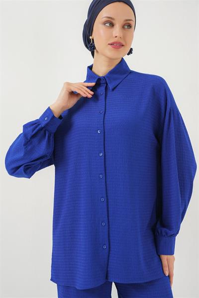 Örme Tesettür Alt Üst Takım 6711 - Saks