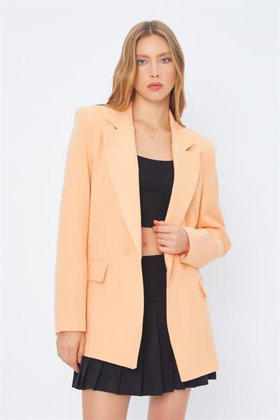Oversize Blazer Ceket - Kavuniçi