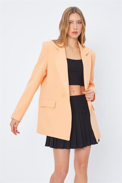 Oversize Blazer Ceket - Kavuniçi