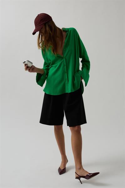 Oversize Keten Gömlek