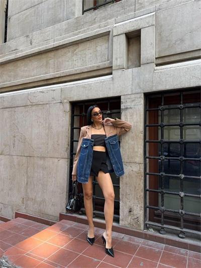 PARÇALI CEKET ÜST ATLAS - ALT KOT - Kahverengi