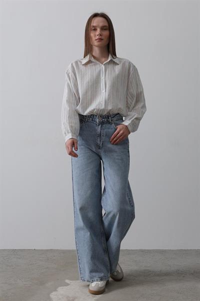 Palazzo Denim - Mavi