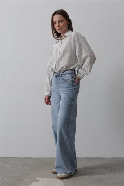 Palazzo Denim - Mavi