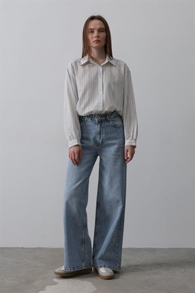 Palazzo Denim - Mavi