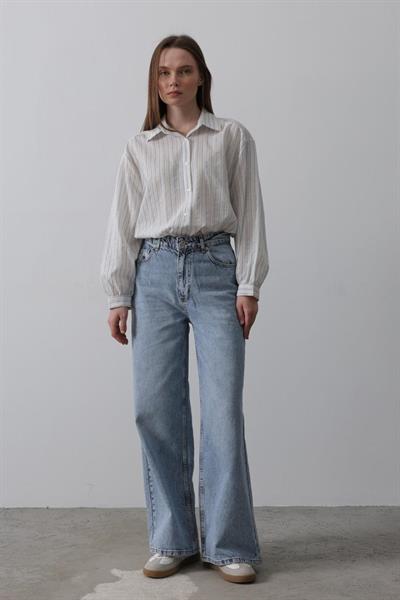 Palazzo Denim - Mavi