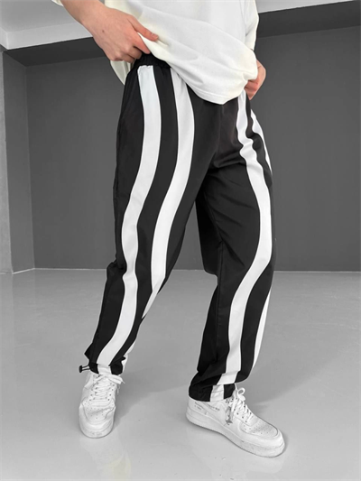 Paraşüt Kumaş Eşofman  - Siyah