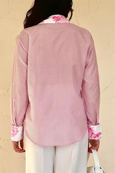 Pembe Garnili Gömlek