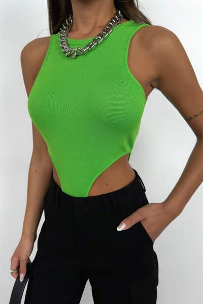 Pencere Detay Yüzücü Bodysuit