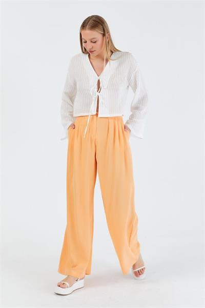 Pileli Palazzo Pantolon - Kavuniçi