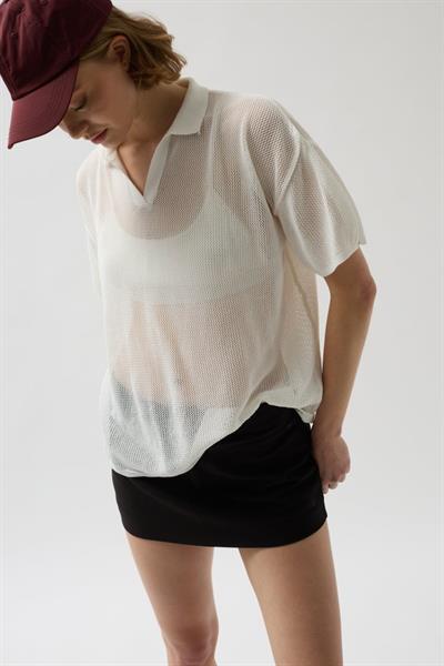 Polo Yaka TransparanT-Shirt