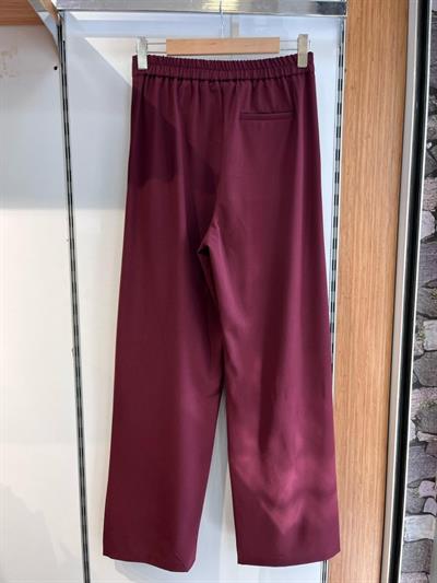 Poly Viscose Full Lycra Arka Bel Lasti̇k Detayli Palazzo Pantolon