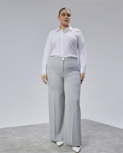 Poly Viscose Full Lycra Beli̇ Lasti̇kli̇ Battal Pantolon