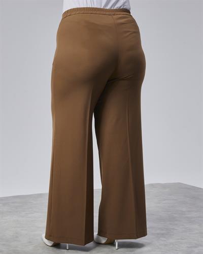 Poly Viscose Full Lycra Beli̇ Lasti̇kli̇ Battal Pantolon