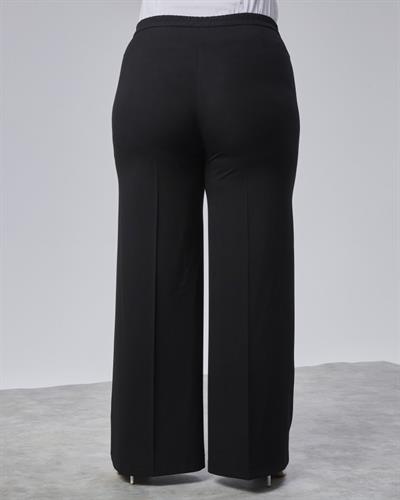 Poly Viscose Full Lycra Beli̇ Lasti̇kli̇ Battal Pantolon