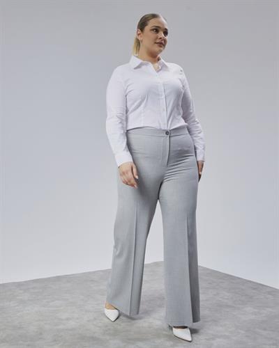 Poly Viscose Full Lycra Beli̇ Lasti̇kli̇ Battal Pantolon