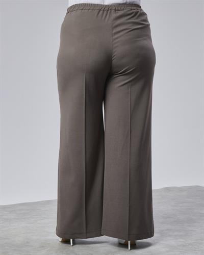 Poly Viscose Full Lycra Beli̇ Lasti̇kli̇ Battal Pantolon