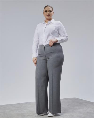 Poly Viscose Full Lycra Beli̇ Lasti̇kli̇ Battal Pantolon