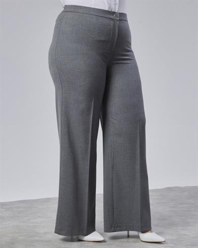 Poly Viscose Full Lycra Beli̇ Lasti̇kli̇ Battal Pantolon