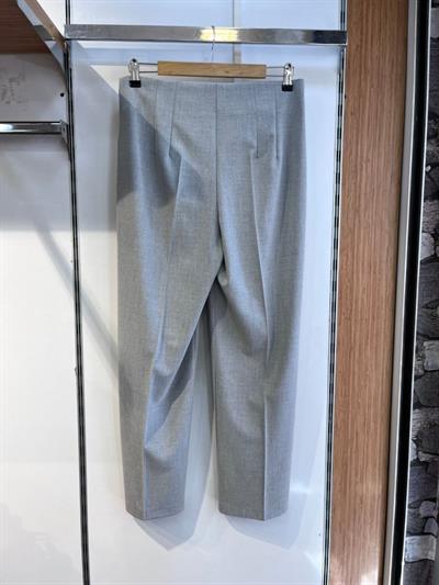 Poly Viscose Yüksek Bel Pervazli Pantolon