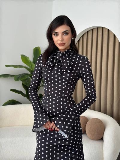 Potenza Puantiyeli Elbise