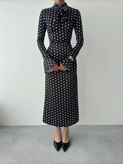 Potenza Puantiyeli Elbise