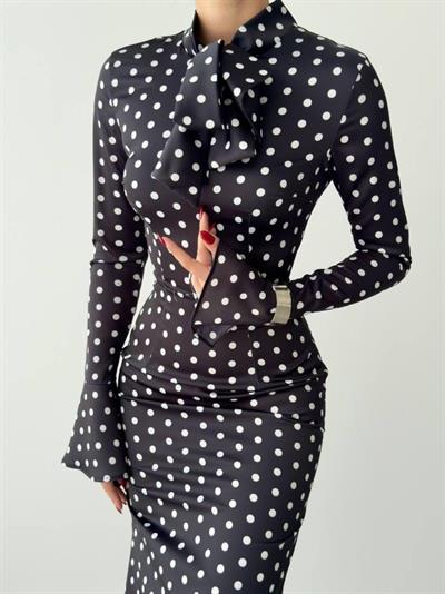 Potenza Puantiyeli Elbise