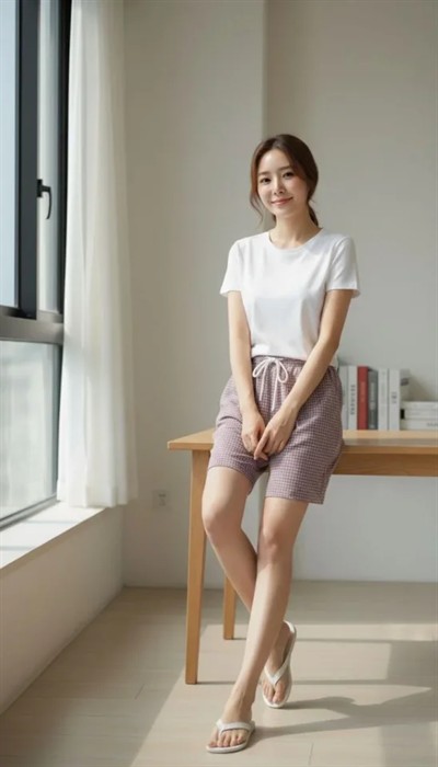 Pötikareli Şort – Beli Lastikli Bağcıklı, Cepli, Rahat Kesim Günlük Yazlık Şort - Gül Kurusu