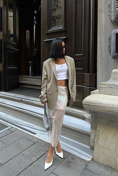 Pulpayet Midi Etek 4017-08