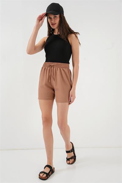 Rahat Kalıp Şort 5327 - Camel