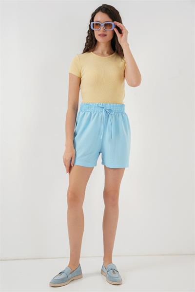 Rahat Kalıp Şort 5327 - Mavi