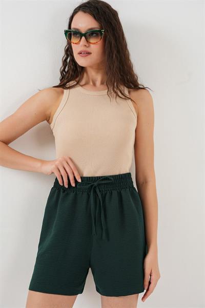 Rahat Kalıp Şort 5327 - Zümrüt Yeşili