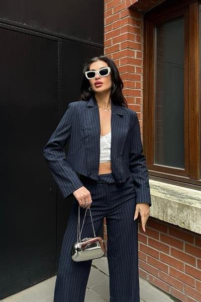 Renata Çizgili Pantolon Takım 9568-24