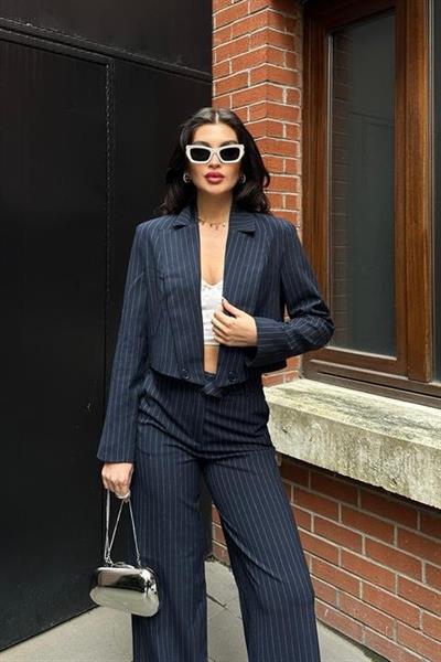 Renata Çizgili Pantolon Takım 9568-24