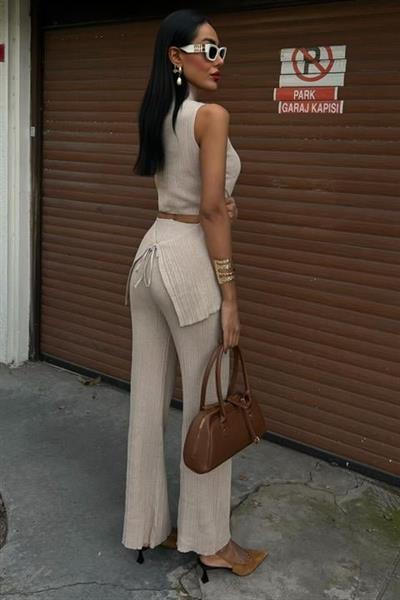 Rose Dik Yaka Fitilli Takım 9946