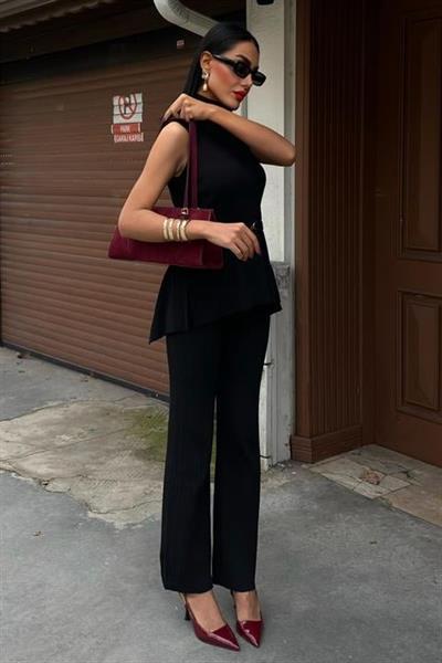 Rose Dik Yaka Fitilli Takım 9946