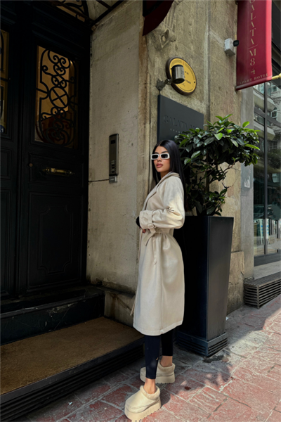 SÜET UZUN KABAN - Taş