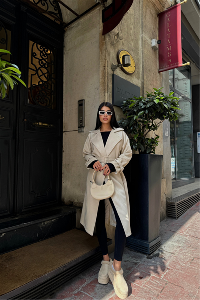 SÜET UZUN KABAN - Taş