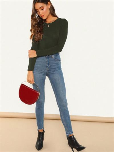 Sandy Kumaş Bodysuit