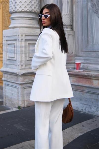 Saten Detaylı Büstiyer Pantolon Takım 10024