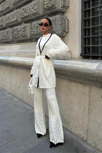 Selvia Ajurlu Biyeli Pantolon Takım 9957