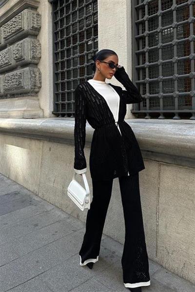 Selvia Ajurlu Biyeli Pantolon Takım 9957