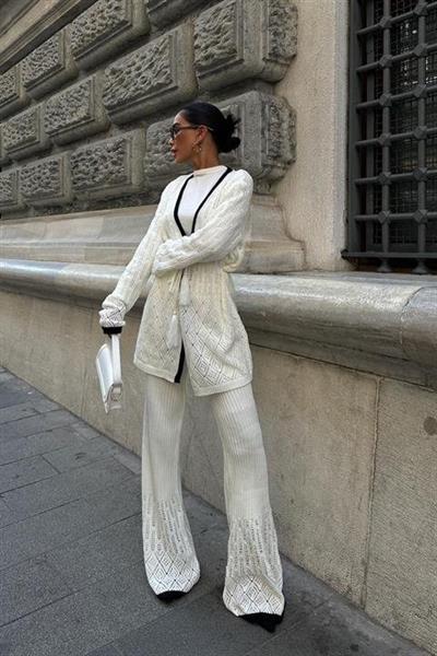 Selvia Ajurlu Biyeli Pantolon Takım 9957