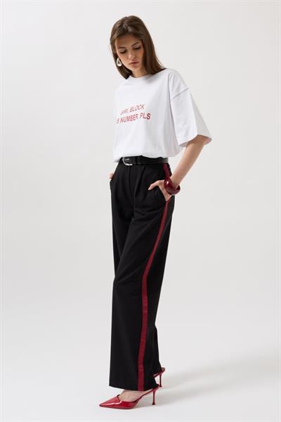 Şerit Detay Palazzo Pantolon