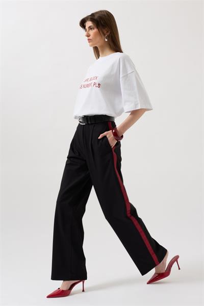 Şerit Detay Palazzo Pantolon