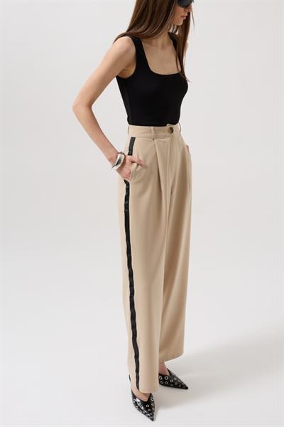 Şerit Detay Palazzo Pantolon