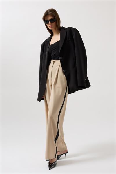 Şerit Detay Palazzo Pantolon