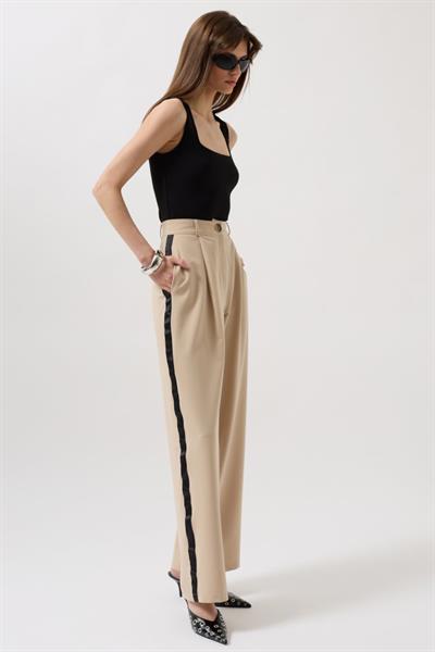 Şerit Detay Palazzo Pantolon